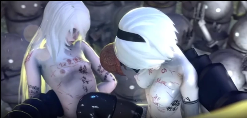NieR Automata 2B Rough Gangbang Porn Videos