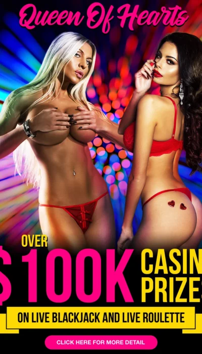 queens-of-hearts-live-casino-bonus-100K Online Casino Bonuses and Promotions