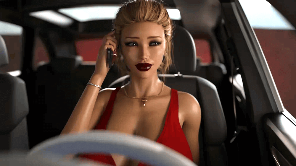 Step Mom gets fucked by big dicks son in car