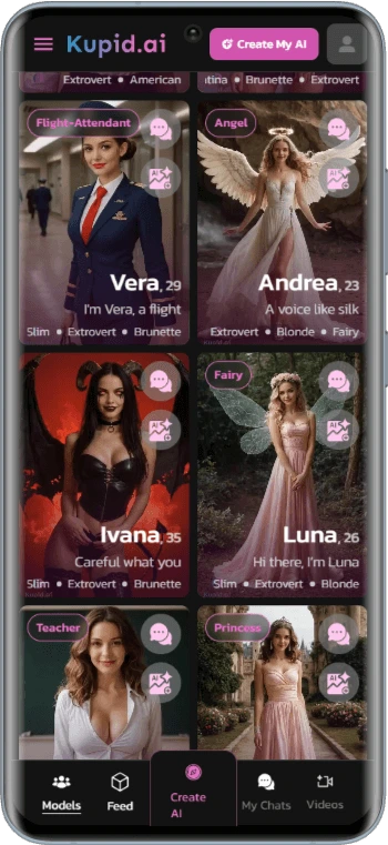 Best AI Porn Sites - Best AI Girlfriend Apps - Kupid AI